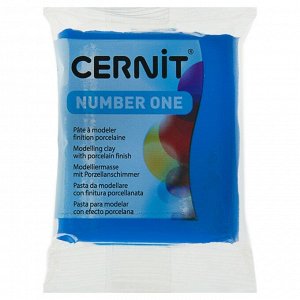 Полимерная глина запекаемая, Cernit Number One, 56 г, синяя, №200