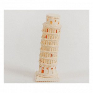 Модель 3D "Пизанская башня" из бумаги с лазерной резкой