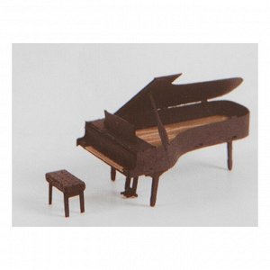 Модель 3D "Пианино" из бумаги с лазерной резкой