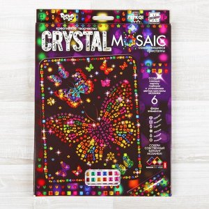 Набор для создания мозаики «Бабочки» CRYSTAL MOSAIC, на тёмном фоне