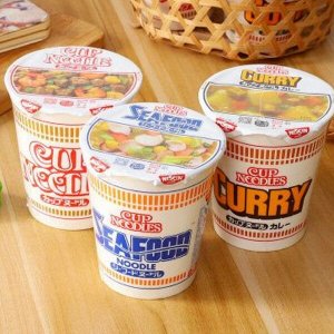 Лапша Nissin Cup Noodle из Японии (креветка), 78 гр