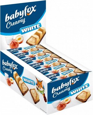 BabyFox Вафельный батончик "Creamy White" 24 шт по 18,5 г