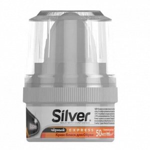 Крем-блеск для обуви Silver черный 50 мл