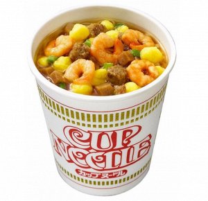 Лапша Nissin Cup Noodle из Японии (креветка), 78 гр