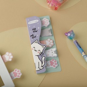 Флажки-закладки MESHU "Meow paw", 20л., европодвес