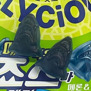 Lotte Jellycious Shark Melon 60g - Мармелад Лотте. Акула со вкусом дыни