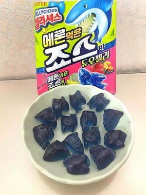 Lotte Jellycious Shark Melon 60g - Мармелад Лотте. Акула со вкусом дыни
