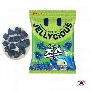 Lotte Jellycious Shark Melon 60g - Мармелад Лотте. Акула со вкусом дыни