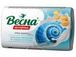 Мыло крем твёрдое туалетное Морские минералы и соевое молочко 90г