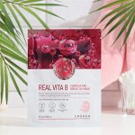 Enough Real Vita 8 Complex Pro Bright Up Mask, 25гр*1шт - Тканевая маска с витаминным комплексом для сияния кожи 1шт