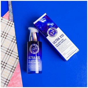 Enough Ultra X10 Collagen Pro Marine Ampoule, 30мл - Сыворотка для лица с коллагеном