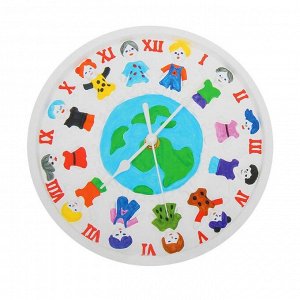 Роспись по гипсу, серия создай часы «Дети Земли», краски 8 цветов по 2 мл