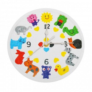 Роспись по гипсу, серия создай часы «Животные», краски 8 цветов по 2 мл