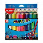 Карандаши трехгранные 48 цветов Color Pep&#039;s, ударопрочный грифель