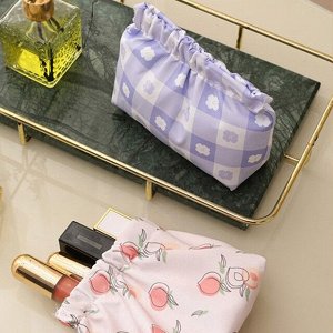 Косметичка с механизмом открытия/закрытия (Синяя)