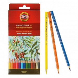 Карандаши акварельные набор 12 цветов,  Mondeluz 3716