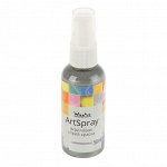 Спрей-краска Metallic, 50 мл, WizzArt Spray, серебро светлое