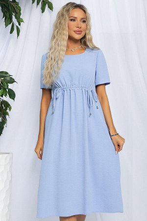 Платье Цветы Лета (голубое) П13057-18М