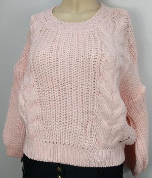 Свитер Стильный укороченный свитер крупной вязки.
Размер 44-46