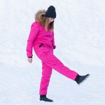Женский зимний комбинезон, цвет фуксия.