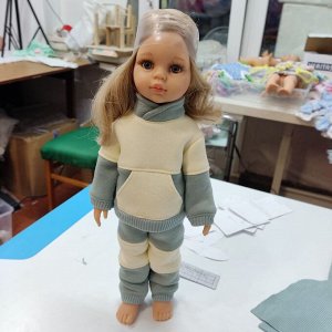 Теплый комплект спорт на куклу Паола Рейна или аналогичную ростом 32-35 см