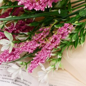 Букет «Глициния с мелкими цветочками», 32 см, МИКС
