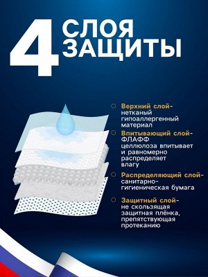 Пеленки впитывающие "ПИЖОН" для животных гелевые, 60 х 40 см, набор 60 шт