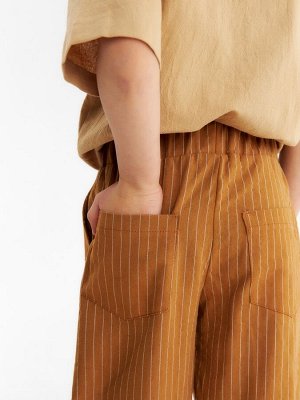Брюки для мальчика KAFTAN, коричневые