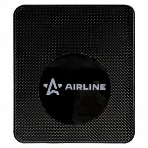 Коврик противоскользящий Airline, на приборную панель, полиуретан, 160x138мм, чёрный цвет, арт. ASM-BB-03