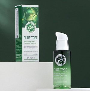 Enough Pure Tree Balancing Pro Calming Ampoule, 30ml - Успокаивающая сыворотка с экстрактом чайного дерева