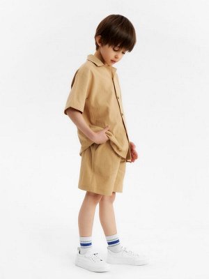 Костюм для мальчика (рубашка, шорты) KAFTAN 34 (122-128 см), бежевый