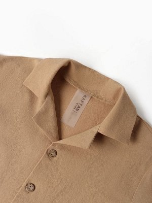 Костюм для мальчика (рубашка, шорты) KAFTAN 34 (122-128 см), бежевый