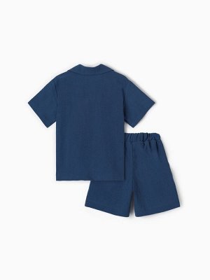 Костюм для мальчика (рубашка, шорты) KAFTAN 30 (98-104 см), синий