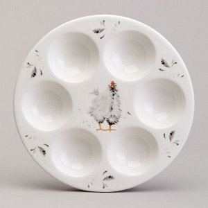 БЛЮДО НА 6 ЯИЦ LEFARD ""FUNNY HENS"" 18*18*2,5 СМ