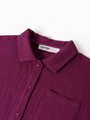 Пижама детская KAFTAN «Муслин», фиолетовая
