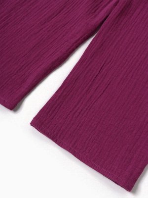 Пижама детская KAFTAN «Муслин», фиолетовая