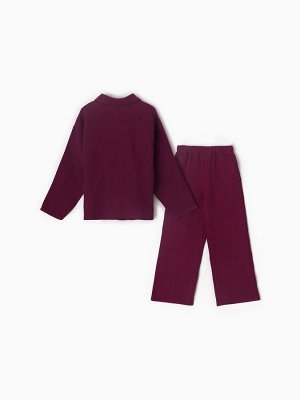 Пижама детская KAFTAN «Муслин», фиолетовая