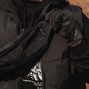 Сумка поясная РОСКОСМОС х ONLYTOP, чёрная