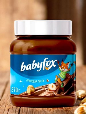 Паста шоколадно-ореховая С ФУНДУКОМ с кремовой текстурой «BabyFox», 270 г