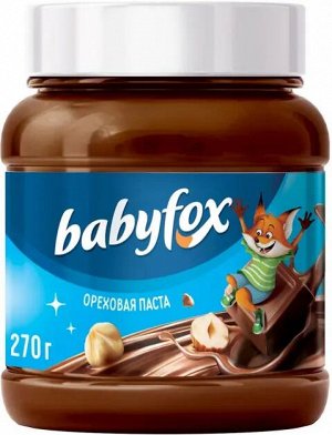 Паста шоколадно-ореховая С ФУНДУКОМ с кремовой текстурой «BabyFox», 270 г