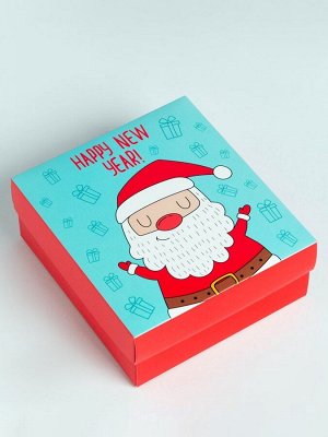 Новогодний подарочный набор термос и носки 3 пары KAFTAN New Year, размер 36-39