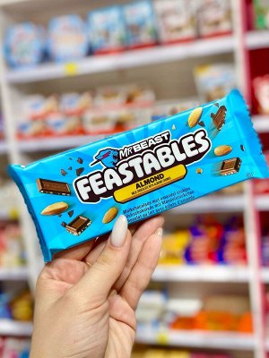 Молочный шоколад с миндалем Мистера Биста Mr Beast  Almond/ feastables 60 гр