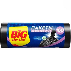 BC Пакеты LD для мусора Особопрочные 80*110 см 160л 10 шт чёрные