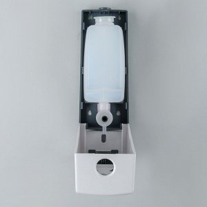 Диспенсер для антисептика или жидкого мыла механический, 350 мл, пластик, цвет белый