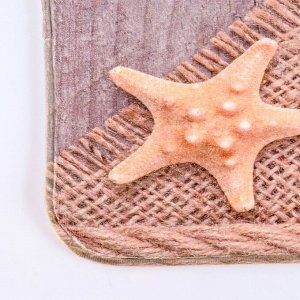 Коврик «Морские звёзды», 45?75 см