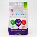 Стиральный порошок AKINAWA Washing Powder. 3кг. С ароматом Лаванды. Универсальный, для цветного и белого, удаляет старые и сложные пятна, эффективен даже при 30гр.. Без фосфатов и цеолитов.
