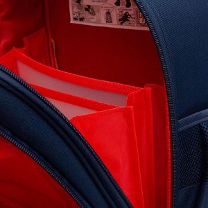 Ранец школьный формованный GRIZZLY с анатомической спинкой на ножках, для мальчика