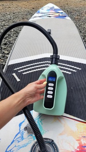 Насос электрический  для SUP досок и лодок (12v 130w 13A 100kPa длина шланга 1,5м длина провода-3м) HIQMAR SA-100