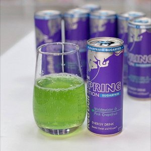 Red Bull Spring Edition Waldmeister & Pink Grapefruit 250ml - Ред Булл розовый грейпфрут и ясменник. Без сахара