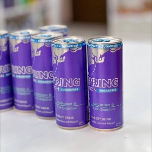 Red Bull Spring Edition Waldmeister & Pink Grapefruit 250ml - Ред Булл розовый грейпфрут и ясменник. Без сахара